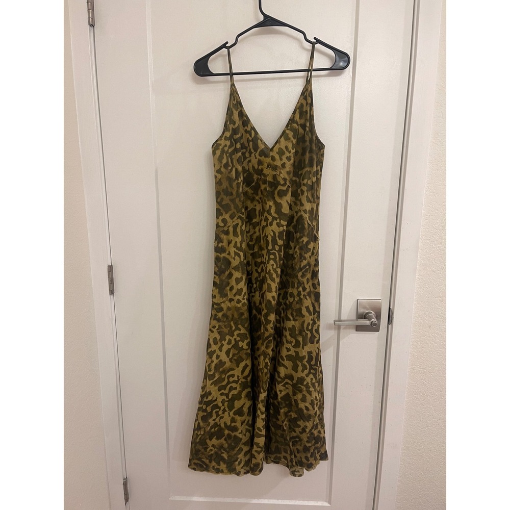 Mobwife Chic Cotton V Neck Sundress Wedding Guest Cocktail Animal Print